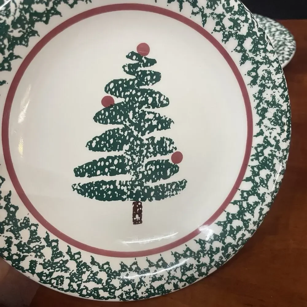 Furio Christmas Tree Salad Plates 8